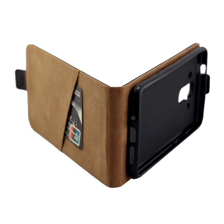 For Huawei Mate 10 Pro TPU Business Style Vertical Flip Protective Leather Case with Card Slot (Black)