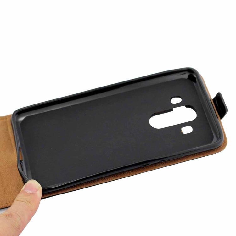 For Huawei Mate 10 Pro TPU Business Style Vertical Flip Protective Leather Case with Card Slot (Black)