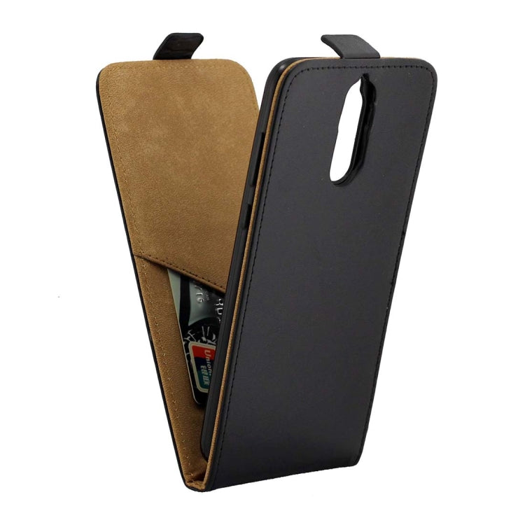 For Huawei Mate 10 Lite TPU Business Style Vertical Flip Protective Leather Case with Card Slot (Black)