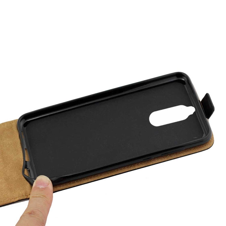 For Huawei Mate 10 Lite TPU Business Style Vertical Flip Protective Leather Case with Card Slot (Black)