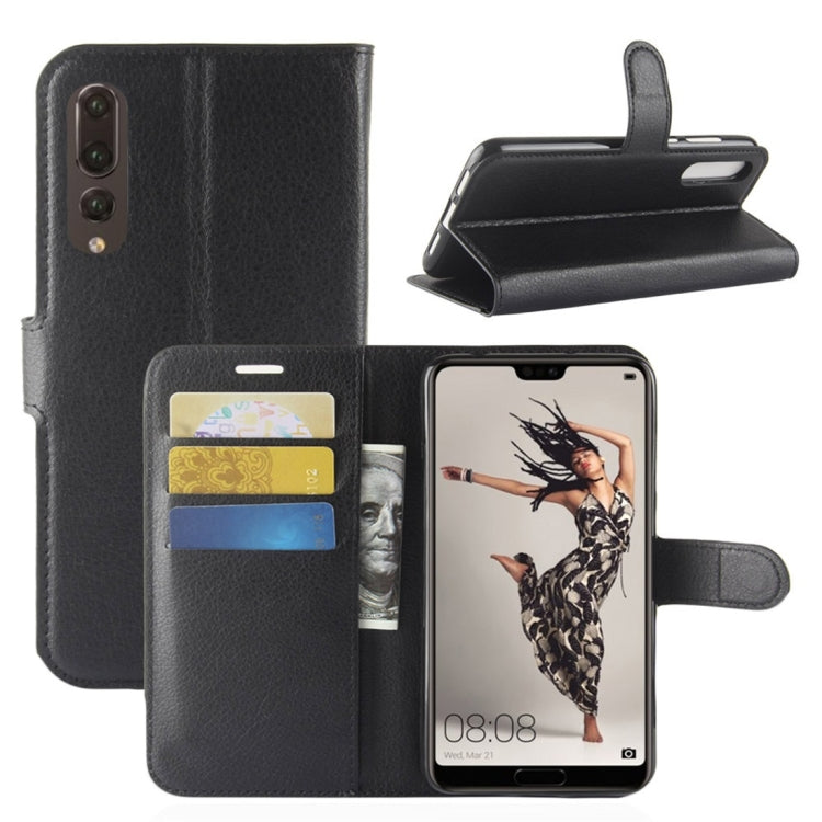 For Huawei P20 Pro Litchi Texture Horizontal Flip Leather Case with Wallet & Holder & Card Slots