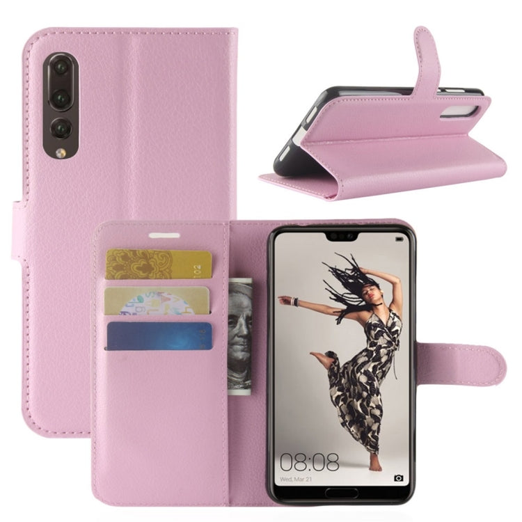 For Huawei P20 Pro Litchi Texture Horizontal Flip Leather Case with Wallet & Holder & Card Slots