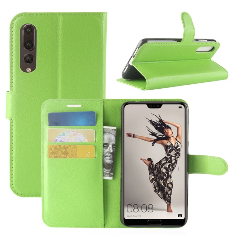 For Huawei P20 Pro Litchi Texture Horizontal Flip Leather Case with Wallet & Holder & Card Slots