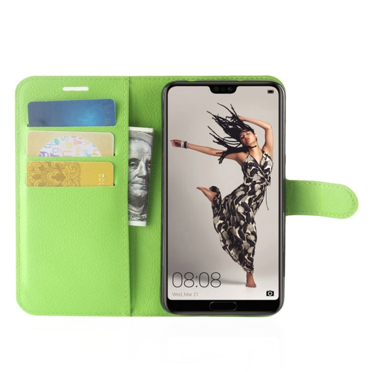 For Huawei P20 Pro Litchi Texture Horizontal Flip Leather Case with Wallet & Holder & Card Slots