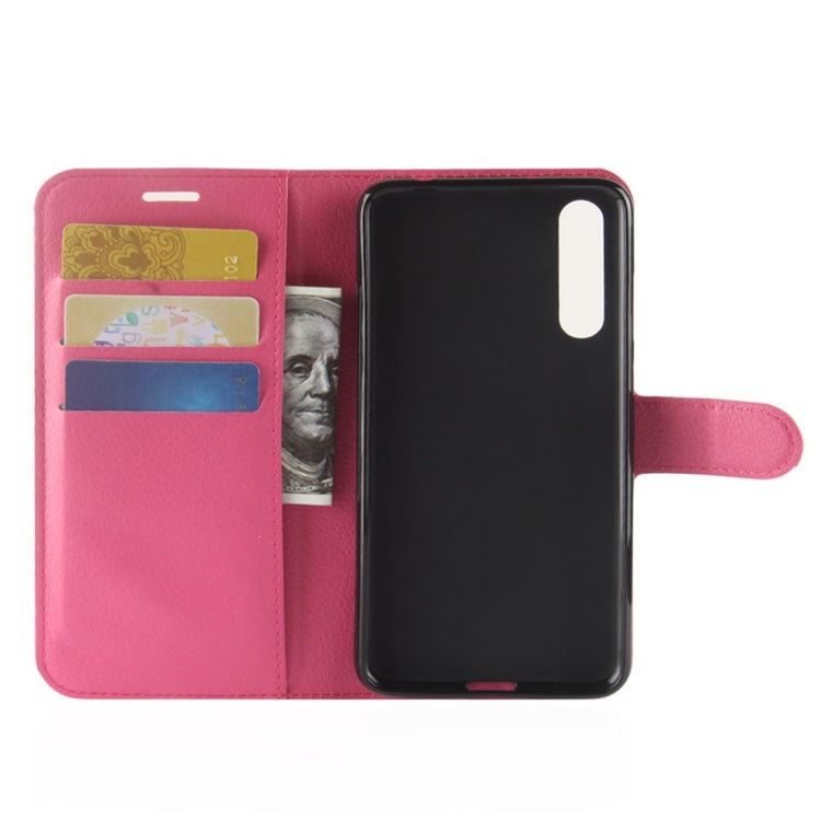 For Huawei P20 Pro Litchi Texture Horizontal Flip Leather Case with Wallet & Holder & Card Slots