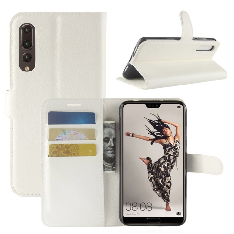 For Huawei P20 Pro Litchi Texture Horizontal Flip Leather Case with Wallet & Holder & Card Slots