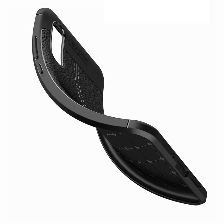 For Huawei P20 Litchi Texture Soft TPU Protective Back Cover Case