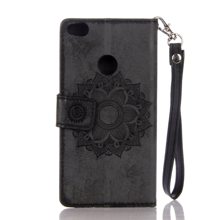 For Huawei P8 Lite (2017) Mandragora Pattern Crystal Encrusted Horizontal Flip Leather Case with Card Slot & Holder & Wallet & Lanyard