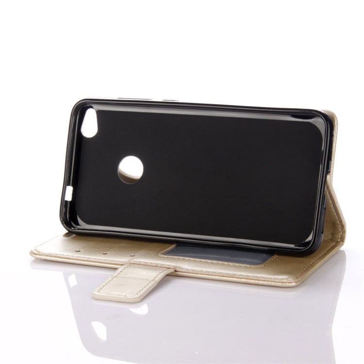 For Huawei P8 Lite (2017) Mandragora Pattern Crystal Encrusted Horizontal Flip Leather Case with Card Slot & Holder & Wallet & Lanyard