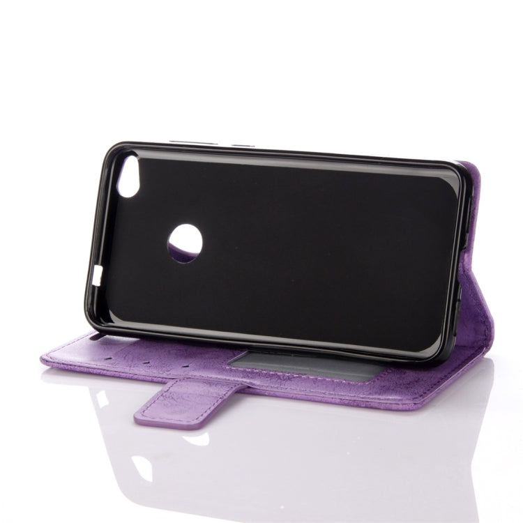 For Huawei P8 Lite (2017) Mandragora Pattern Crystal Encrusted Horizontal Flip Leather Case with Card Slot & Holder & Wallet & Lanyard