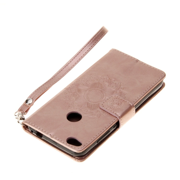 For Huawei P8 Lite (2017) Mandragora Pattern Crystal Encrusted Horizontal Flip Leather Case with Card Slot & Holder & Wallet & Lanyard