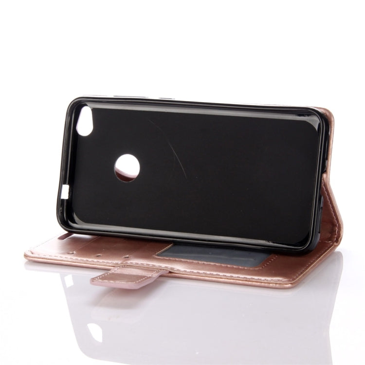 For Huawei P8 Lite (2017) Mandragora Pattern Crystal Encrusted Horizontal Flip Leather Case with Card Slot & Holder & Wallet & Lanyard