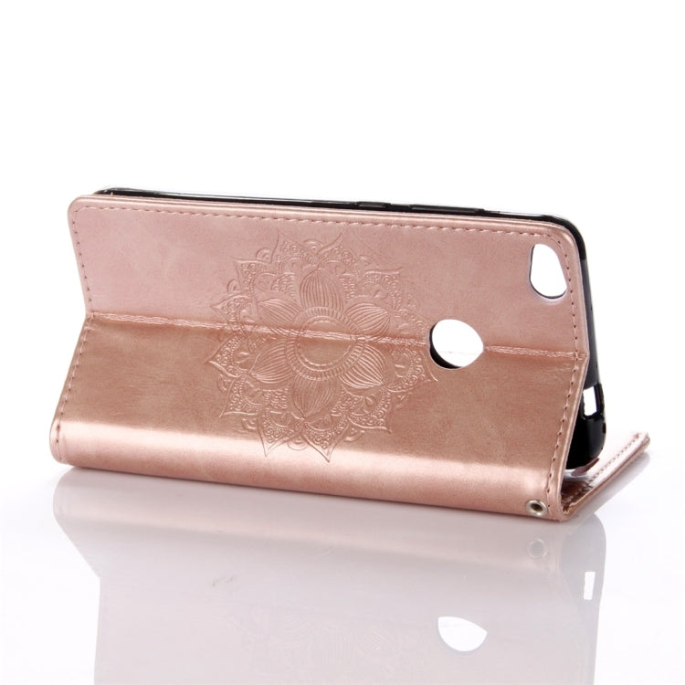 For Huawei P8 Lite (2017) Mandragora Pattern Crystal Encrusted Horizontal Flip Leather Case with Card Slot & Holder & Wallet & Lanyard