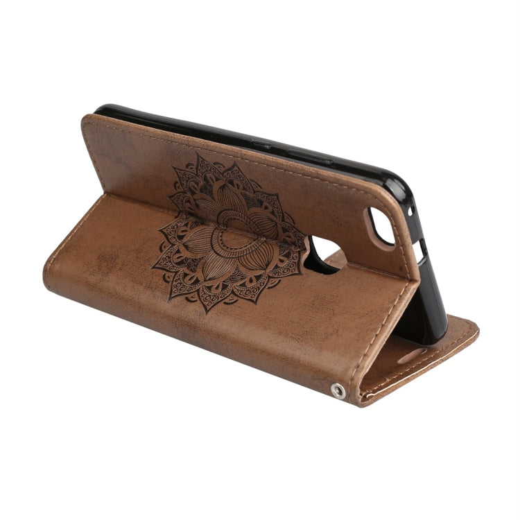 For Huawei P10 Lite Mandragora Pattern Crystal Encrusted Horizontal Flip Leather Case with Card Slot & Holder & Wallet & Lanyard