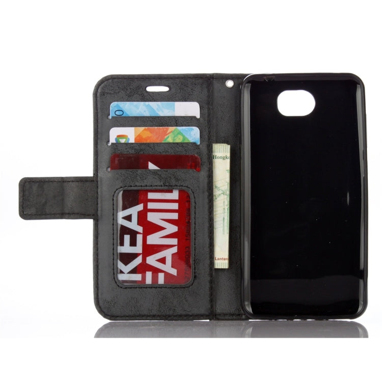 For Huawei Y5II Mandragora Pattern Crystal Encrusted Horizontal Flip Leather Case with Card Slot & Holder & Wallet & Lanyard