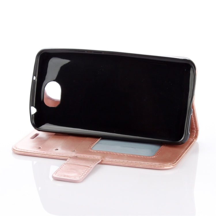 For Huawei Y5II Mandragora Pattern Crystal Encrusted Horizontal Flip Leather Case with Card Slot & Holder & Wallet & Lanyard