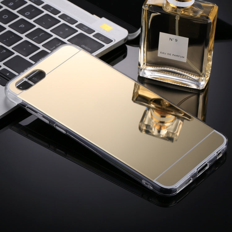 For Huawei Honor View 10 Acrylic + TPU Electroplating Mirror Protective Back Cover Case