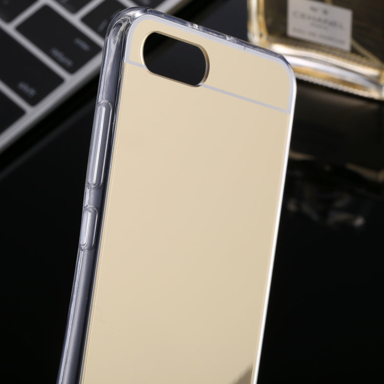 For Huawei Honor View 10 Acrylic + TPU Electroplating Mirror Protective Back Cover Case