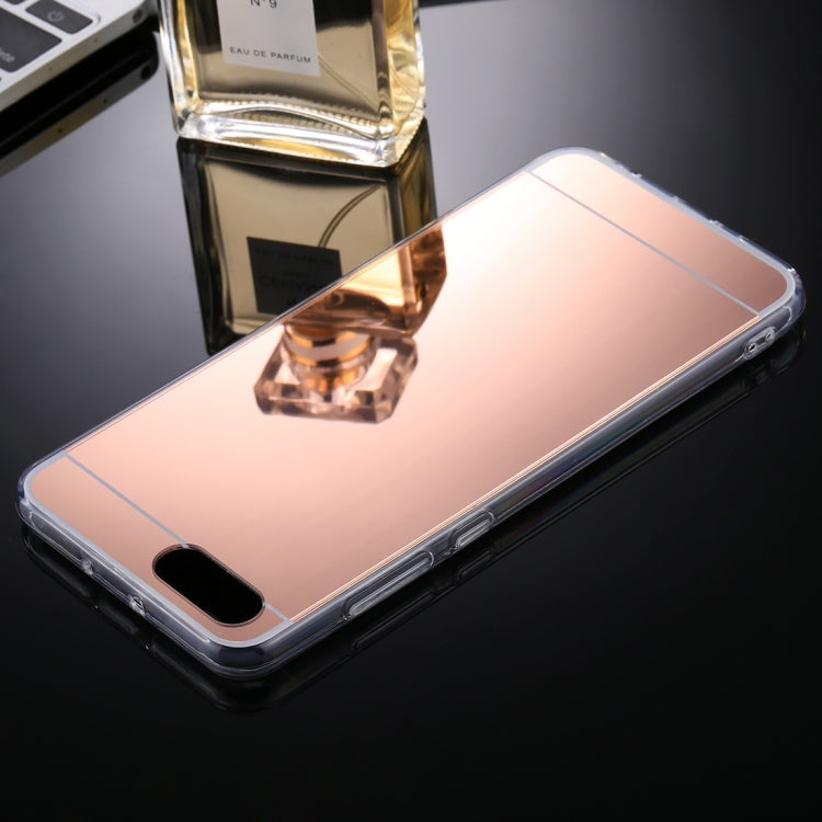 For Huawei Honor View 10 Acrylic + TPU Electroplating Mirror Protective Back Cover Case