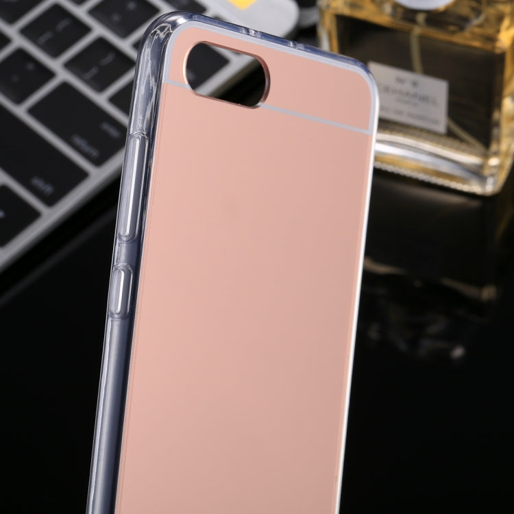 For Huawei Honor View 10 Acrylic + TPU Electroplating Mirror Protective Back Cover Case