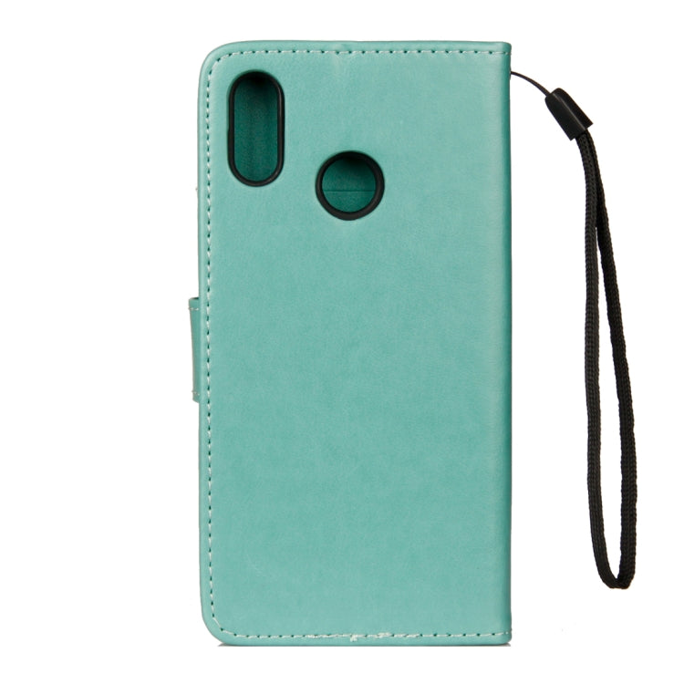 For Huawei P20 Lite Lotus Butterfly Pattern Horizontal Flip Leather Case with Holder & Card Slots & Wallet & Lanyard