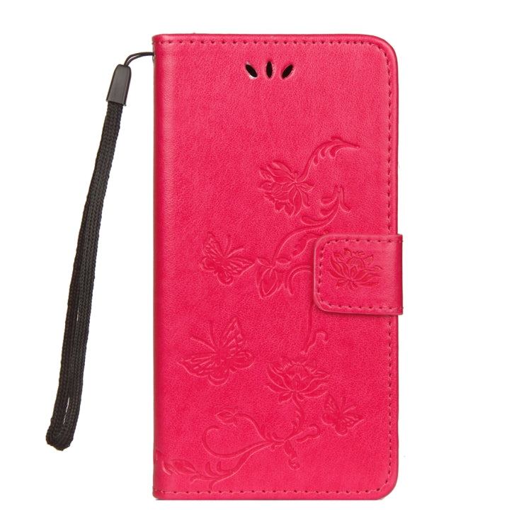For Huawei P20 Lite Lotus Butterfly Pattern Horizontal Flip Leather Case with Holder & Card Slots & Wallet & Lanyard