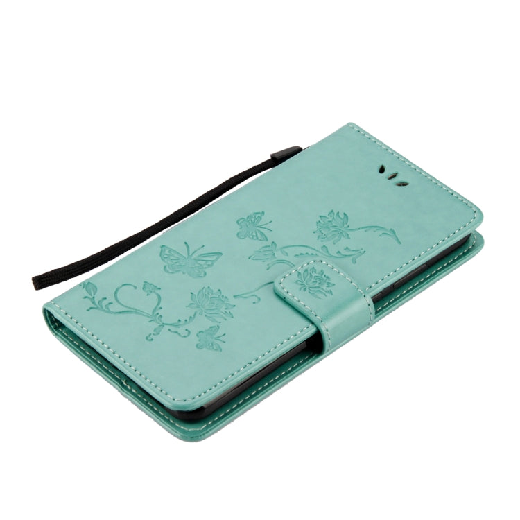 For Huawei P20 Lotus Butterfly Pattern Horizontal Flip Leather Case with Holder & Card Slots & Wallet & Lanyard