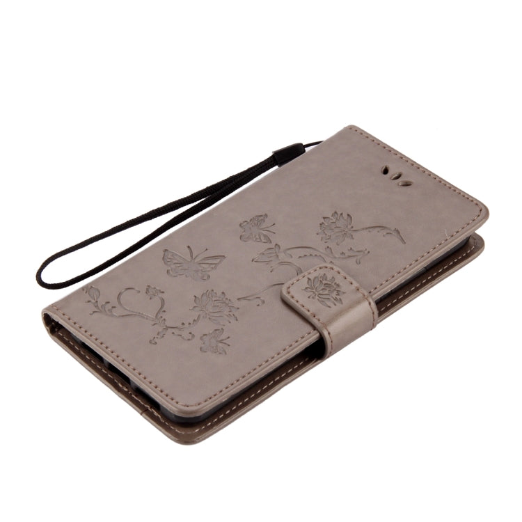 For Huawei P20 Lotus Butterfly Pattern Horizontal Flip Leather Case with Holder & Card Slots & Wallet & Lanyard