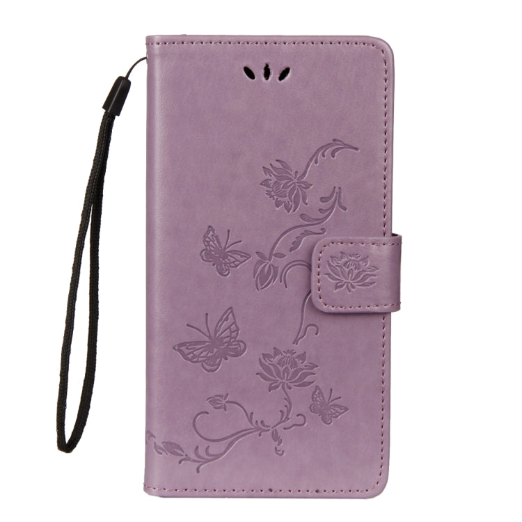 For Huawei P20 Lotus Butterfly Pattern Horizontal Flip Leather Case with Holder & Card Slots & Wallet & Lanyard
