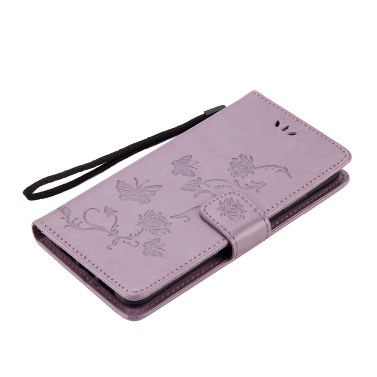 For Huawei P20 Lotus Butterfly Pattern Horizontal Flip Leather Case with Holder & Card Slots & Wallet & Lanyard