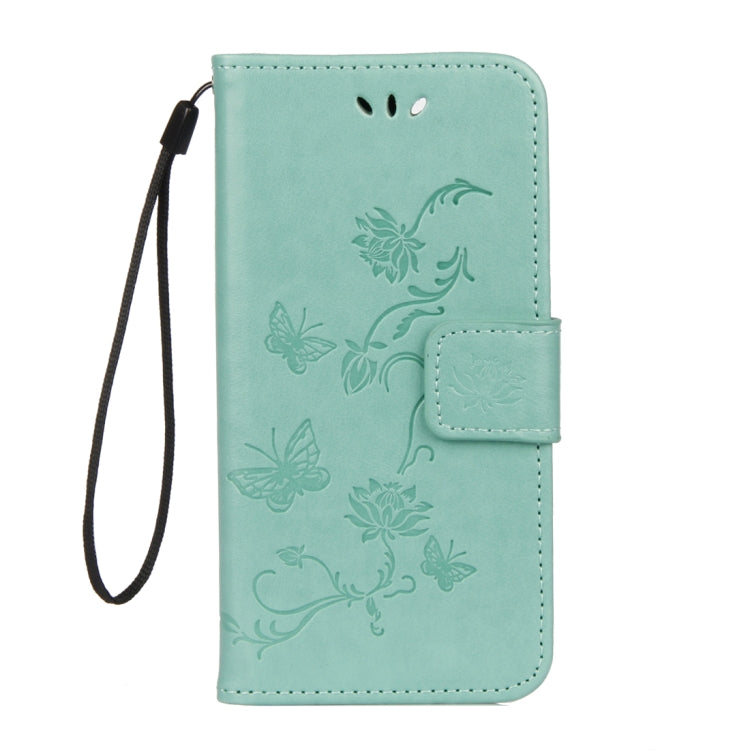 For Huawei Y9 (2018) Lotus Butterfly Pattern Horizontal Flip Leather Case with Holder & Card Slots & Wallet & Lanyard