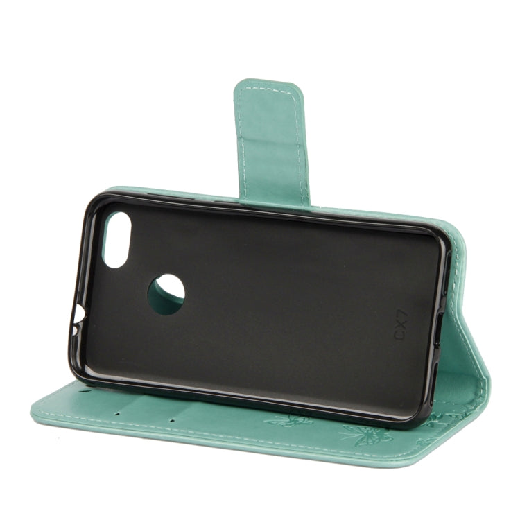 For Huawei Y9 (2018) Lotus Butterfly Pattern Horizontal Flip Leather Case with Holder & Card Slots & Wallet & Lanyard