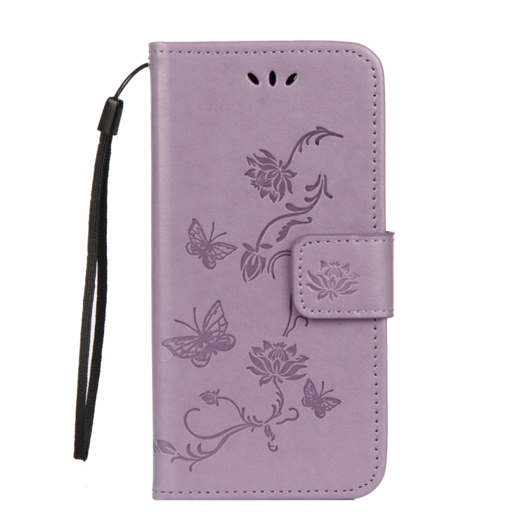 For Huawei Y9 (2018) Lotus Butterfly Pattern Horizontal Flip Leather Case with Holder & Card Slots & Wallet & Lanyard