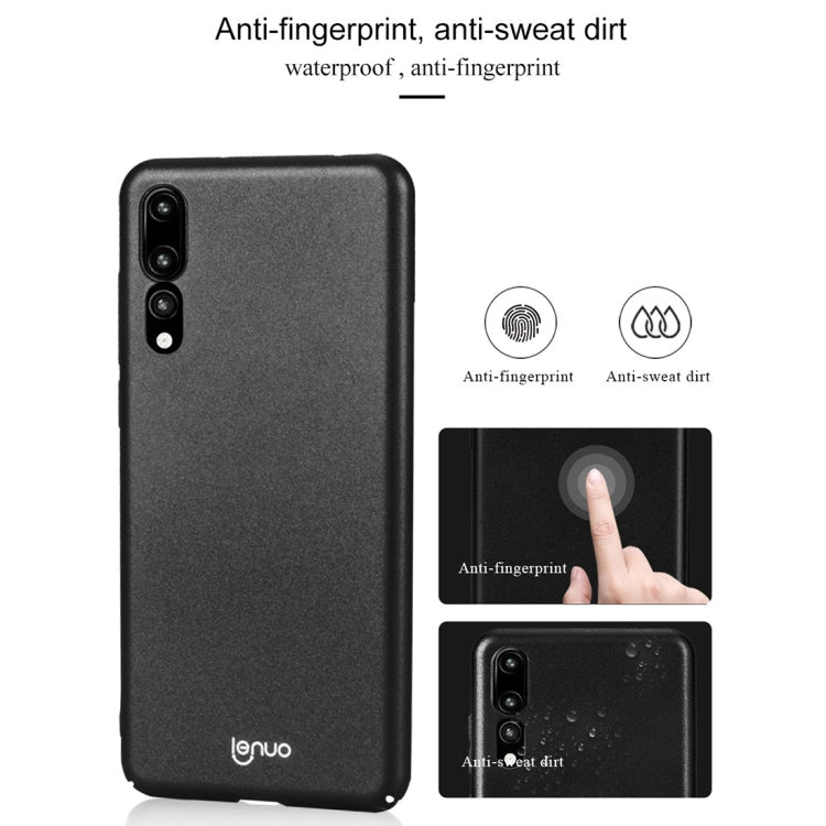 Lenuo Leshield Series for Huawei P20 Pro PC Dropproof Protective Back Cover Case (Black)