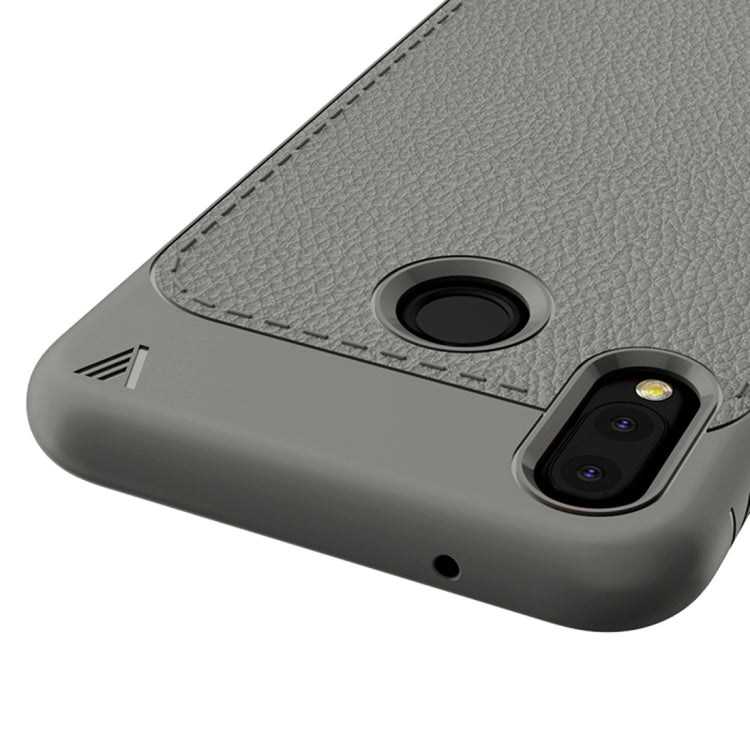 Lenuo Leshen Series for Huawei P20 Lite TPU Litchi Texture Dropproof Protective Back Cover Case