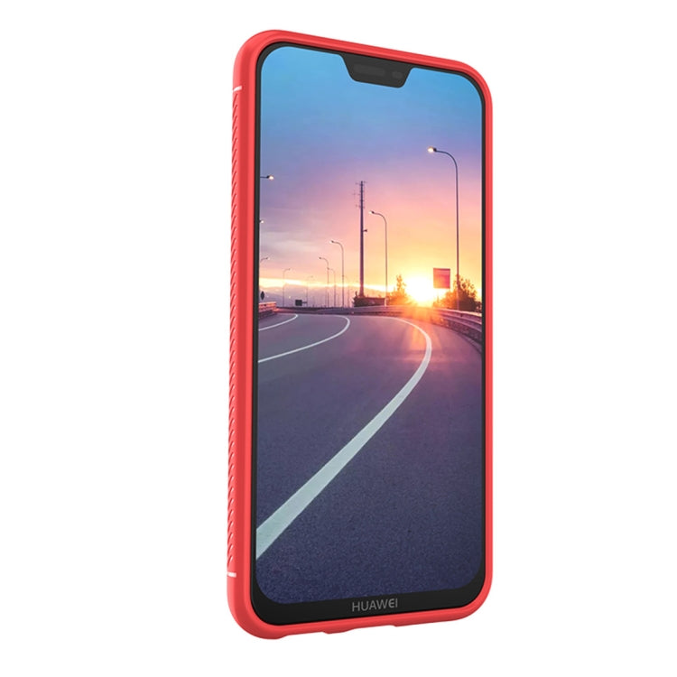Lenuo Leshen Series for Huawei P20 Lite TPU Litchi Texture Dropproof Protective Back Cover Case