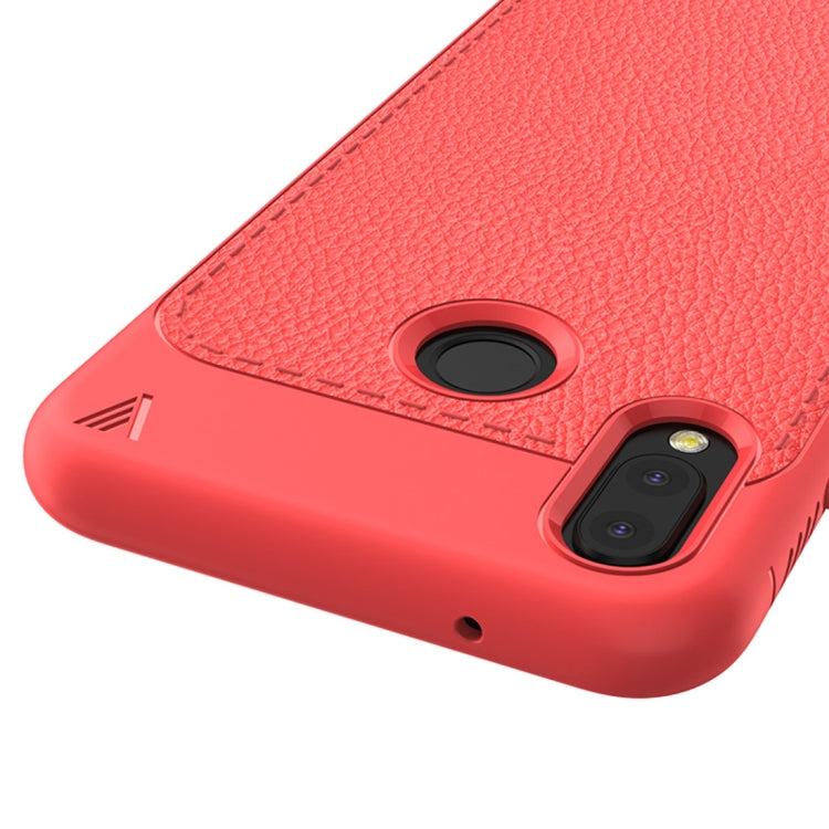 Lenuo Leshen Series for Huawei P20 Lite TPU Litchi Texture Dropproof Protective Back Cover Case