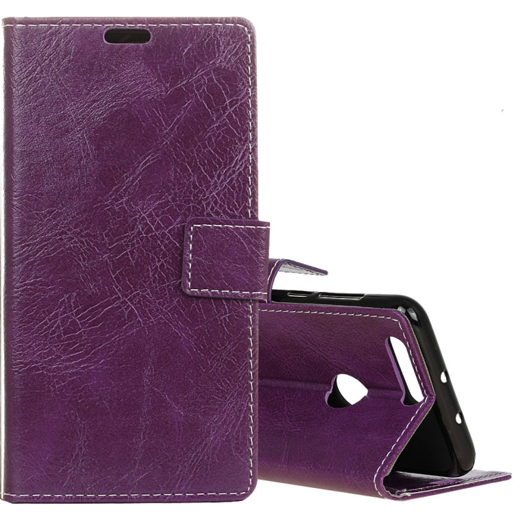 For Huawei Honor 7A Retro Crazy Horse Texture Horizontal Flip Leather Case with Holder & Card Slots & Wallet & Photo Frame