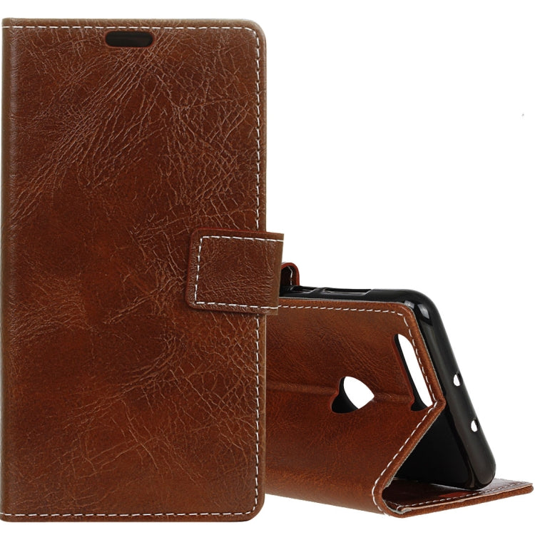 For Huawei Honor 7A Retro Crazy Horse Texture Horizontal Flip Leather Case with Holder & Card Slots & Wallet & Photo Frame