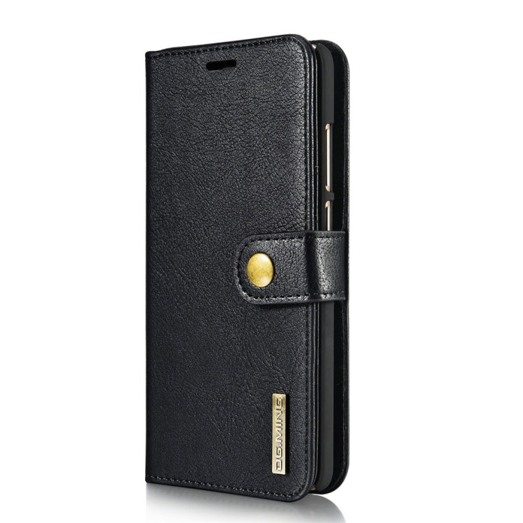 For Huawei Mate 9 Crazy Horse Texture Horizontal Flip Detachable Magnetic Protective Case with Holder & Card Slots & Wallet