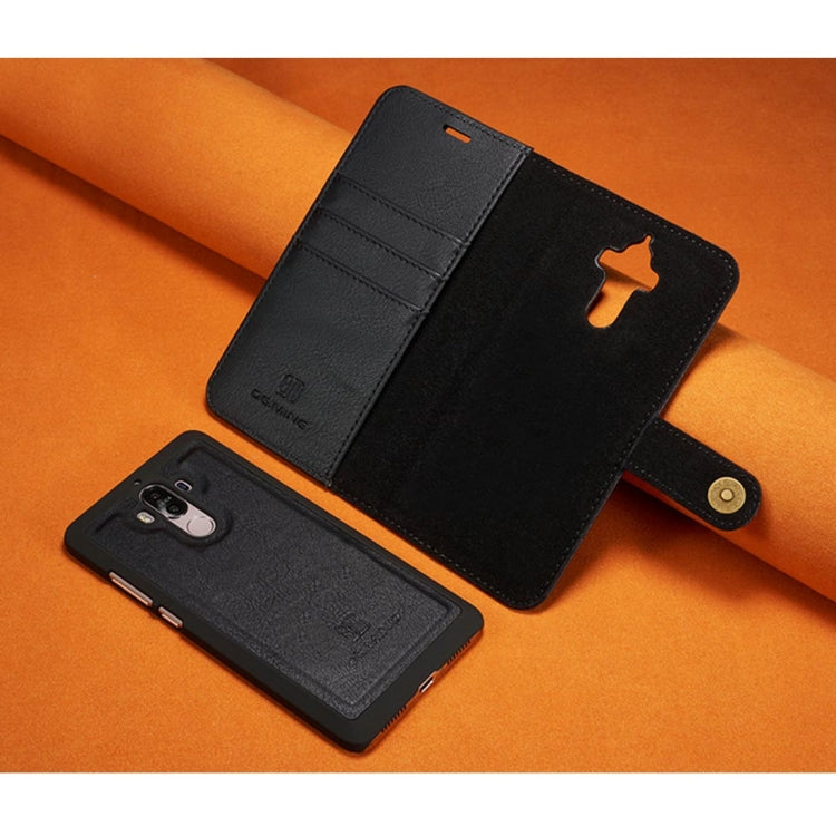 For Huawei Mate 9 Crazy Horse Texture Horizontal Flip Detachable Magnetic Protective Case with Holder & Card Slots & Wallet