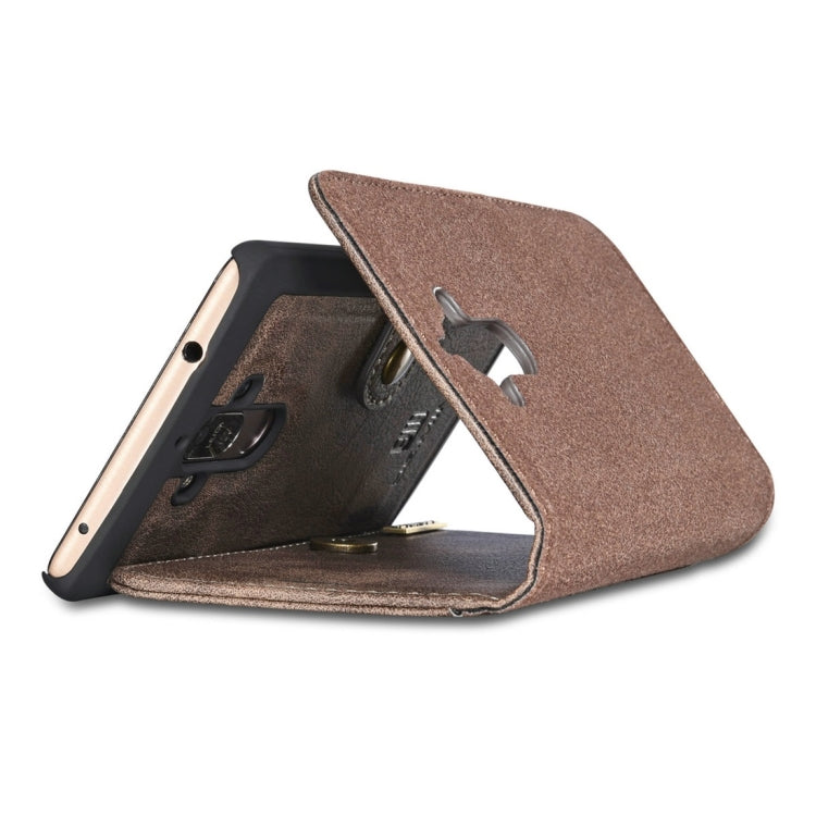 For Huawei Mate 9 Crazy Horse Texture Horizontal Flip Detachable Magnetic Protective Case with Holder & Card Slots & Wallet