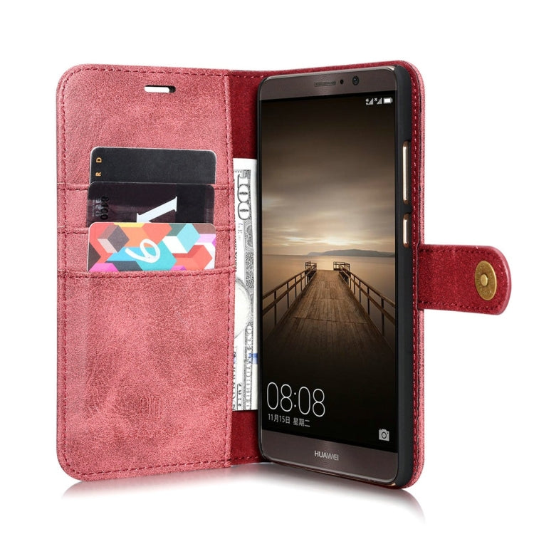 For Huawei Mate 9 Crazy Horse Texture Horizontal Flip Detachable Magnetic Protective Case with Holder & Card Slots & Wallet