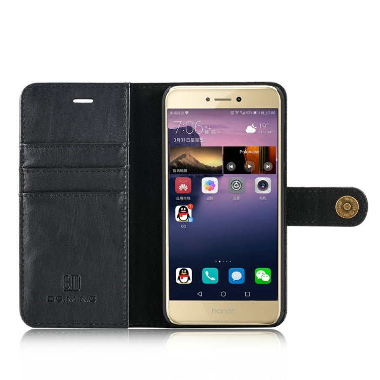 For Huawei P8 Lite (2017) Crazy Horse Texture Horizontal Flip Detachable Magnetic Protective Case with Holder & Card Slots & Wallet