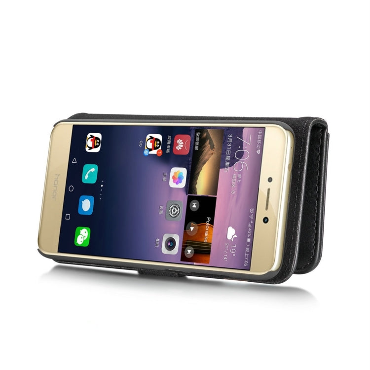 For Huawei P8 Lite (2017) Crazy Horse Texture Horizontal Flip Detachable Magnetic Protective Case with Holder & Card Slots & Wallet