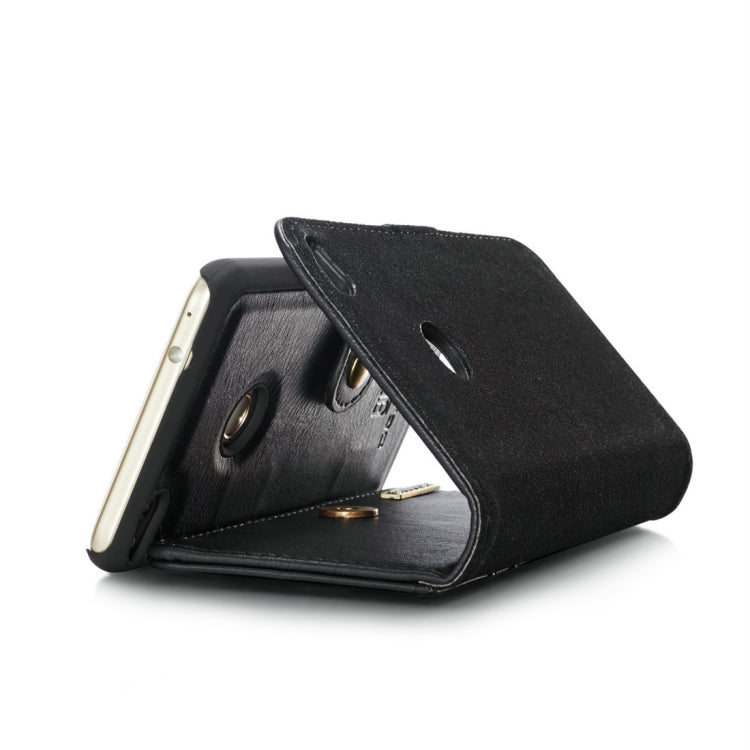 For Huawei P8 Lite (2017) Crazy Horse Texture Horizontal Flip Detachable Magnetic Protective Case with Holder & Card Slots & Wallet