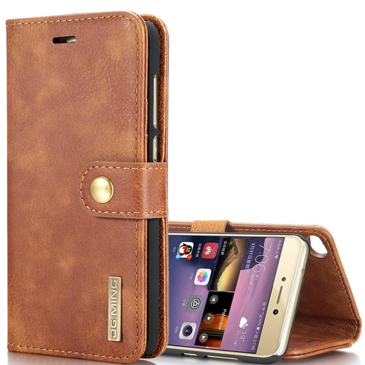 For Huawei P8 Lite (2017) Crazy Horse Texture Horizontal Flip Detachable Magnetic Protective Case with Holder & Card Slots & Wallet