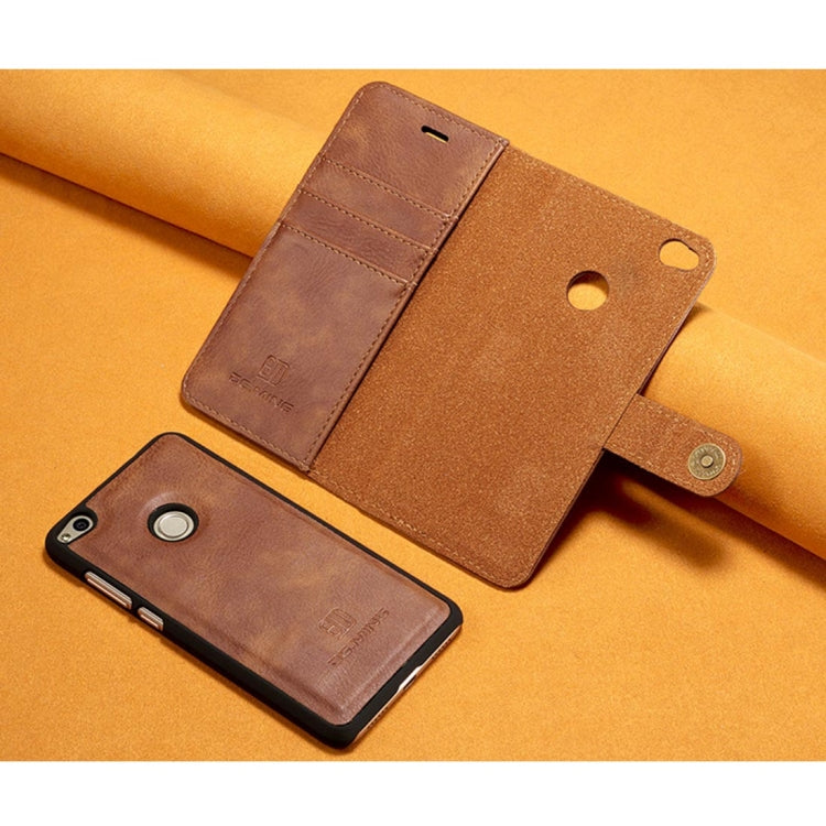 For Huawei P8 Lite (2017) Crazy Horse Texture Horizontal Flip Detachable Magnetic Protective Case with Holder & Card Slots & Wallet