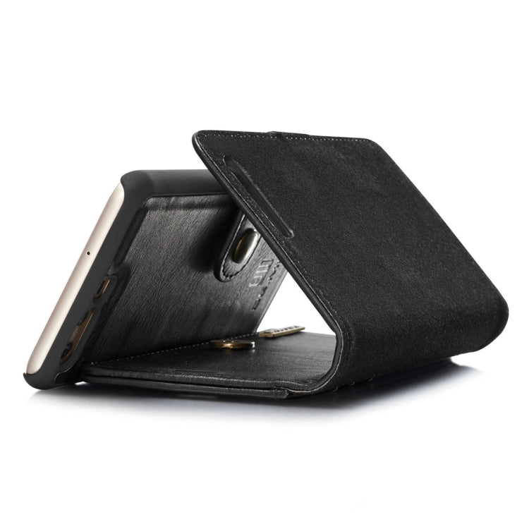 For Huawei P10 Plus Crazy Horse Texture Horizontal Flip Detachable Magnetic Protective Case with Holder & Card Slots & Wallet