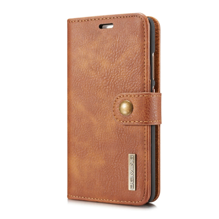 For Huawei P10 Plus Crazy Horse Texture Horizontal Flip Detachable Magnetic Protective Case with Holder & Card Slots & Wallet